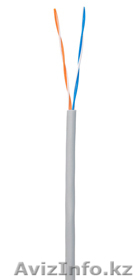 Кабель NETLAN U/UTP 2 пары, Кат.5, внутренний, PVC, одножильный CCA, 100 Мгц - Изображение #1, Объявление #1016116