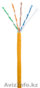 Кабель NETLAN U/UTP 4 пары, Кат.5e, внутренний, LSZH, одножильный, 100МГц - Изображение #1, Объявление #1016121