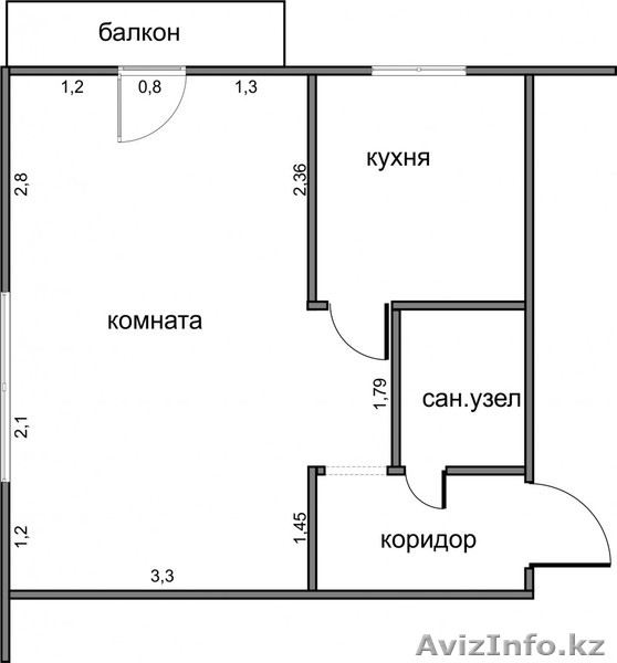 1-комнатная  квартира - Изображение #1, Объявление #1244996