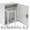 Настенный антивандальный шкаф с поворотной рамой,  4U,  Ш580хВ700хГ280мм,  OEM,  сер #1016082
