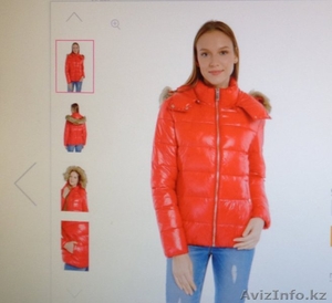 куртка с капюшоном, мех отстегивается,зима/демисезон,красная, р48, новая.8000тн - Изображение #4, Объявление #1605414