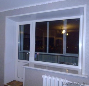 Пластиковые окна.Балконный блок с глухим окном. (кирпичный дом) - Изображение #2, Объявление #1636189