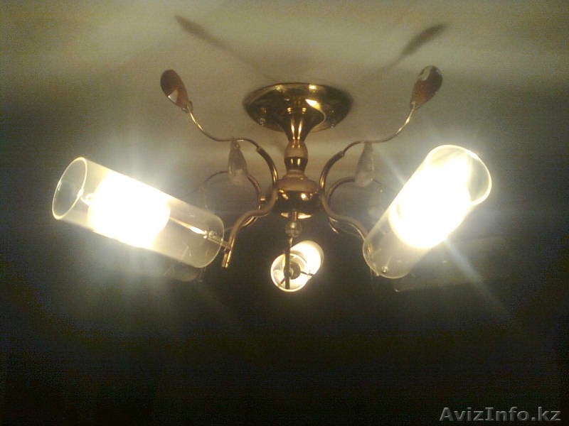люстра золотистая 5 рожковое - Изображение #2, Объявление #608311