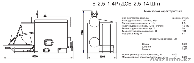 Котлы паровые Е-1,0-0,9 ДСЕ-1,6-14 и ДСЕ-2,5-14 - Изображение #2, Объявление #774909