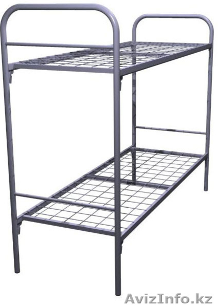 Кровати металлические для казарм, кровати двухъярусные для общежитий, оптом - Изображение #4, Объявление #1436420