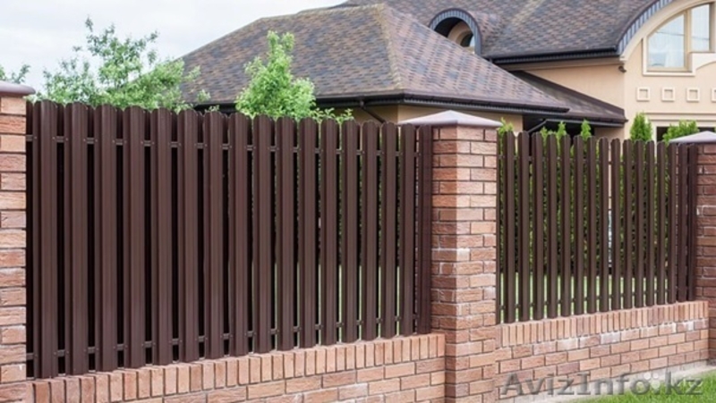Заборы, ограда, евроштакетник для Вашего дома или предприятия. г. Павлодар - Изображение #1, Объявление #1462355