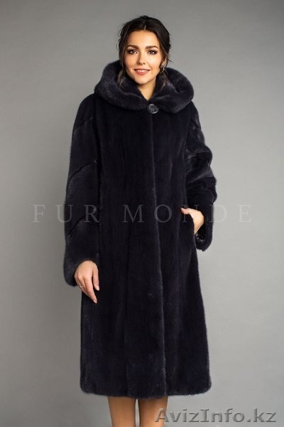 шуба норка,б.у,отл.сост,с капюшоном, средняя дл.46р 150000тн - Изображение #1, Объявление #1605415