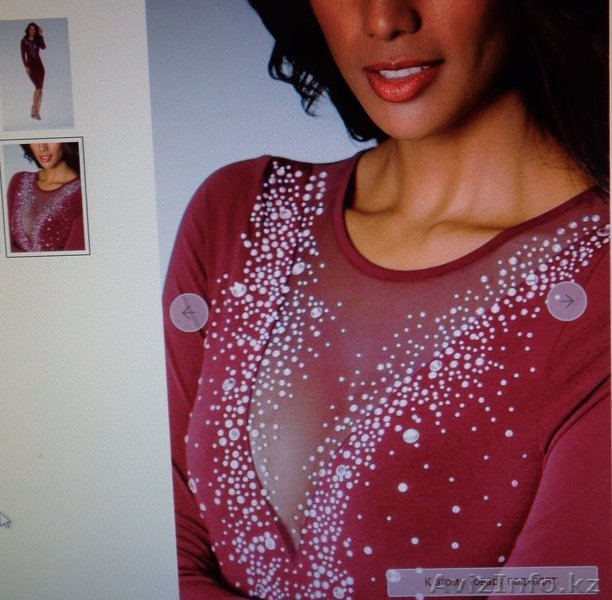 Платье новое, бордовое, облегающее,46р,укр. стразами, 8000тн, - Изображение #2, Объявление #1605105