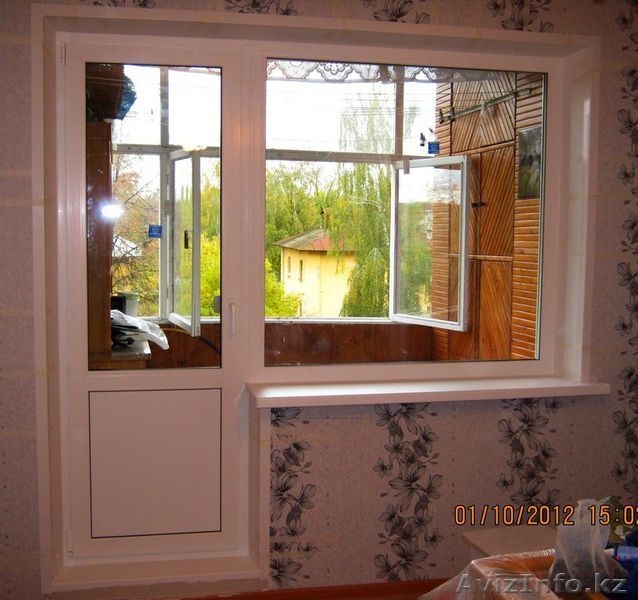 Пластиковые окна. Балконный блок с глухим окном. (панельный дом) - Изображение #4, Объявление #1636187